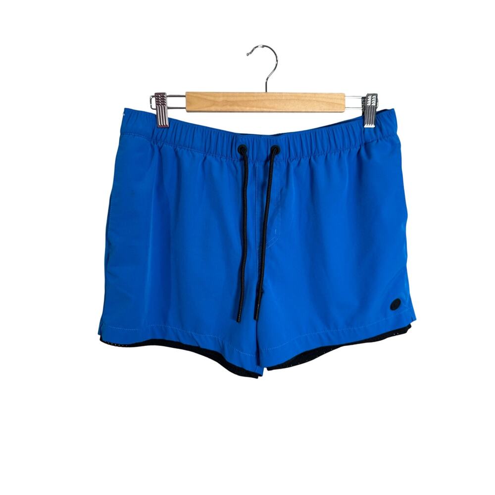 Everyday Sunday Blue Swim Trunks 4" Large